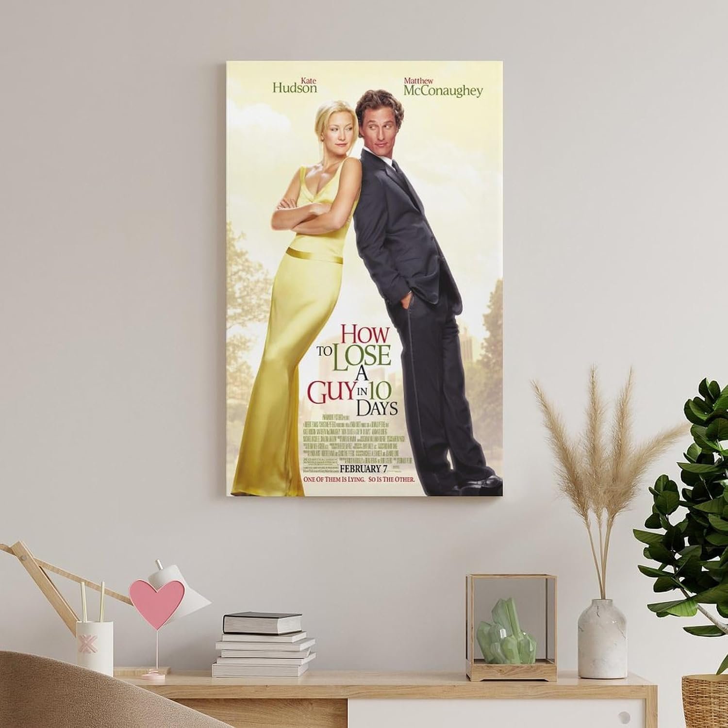 Room Posters Classic Movie How to Lose A Guy in 10 Days Movie Posters Cool Artwork Wall Art Home Decor Gift Ideas Poster Decorative Painting Canvas Wall Art Living Room Posters...