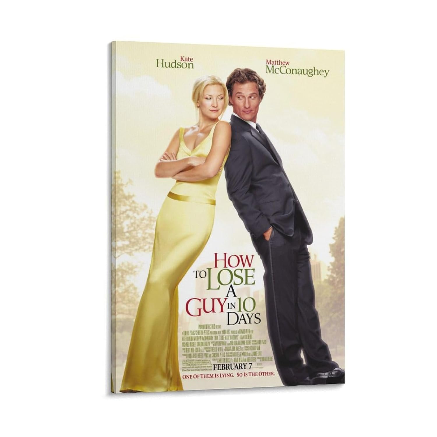 Room Posters Classic Movie How to Lose A Guy in 10 Days Movie Posters Cool Artwork Wall Art Home Decor Gift Ideas Poster Decorative Painting Canvas Wall Art Living Room Posters...