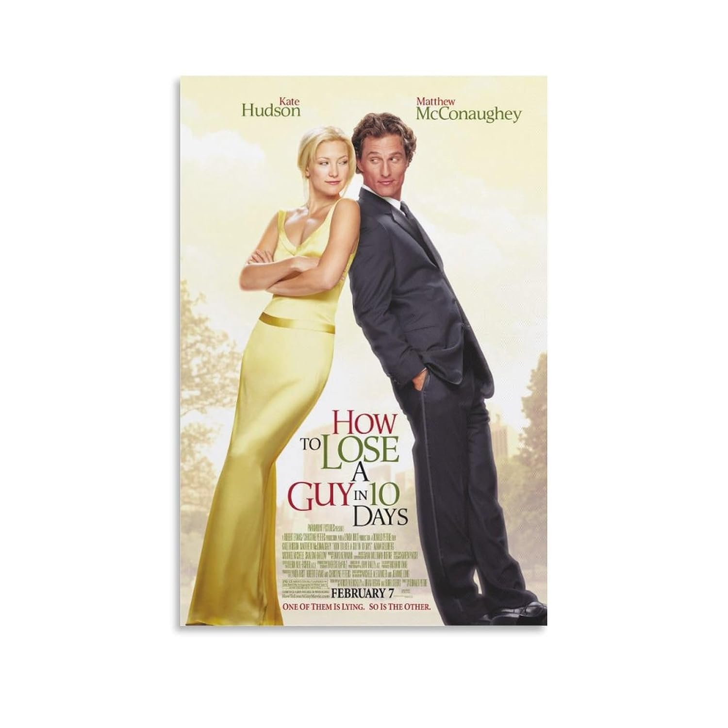 Room Posters Classic Movie How to Lose A Guy in 10 Days Movie Posters Cool Artwork Wall Art Home Decor Gift Ideas Poster Decorative Painting Canvas Wall Art Living Room Posters...