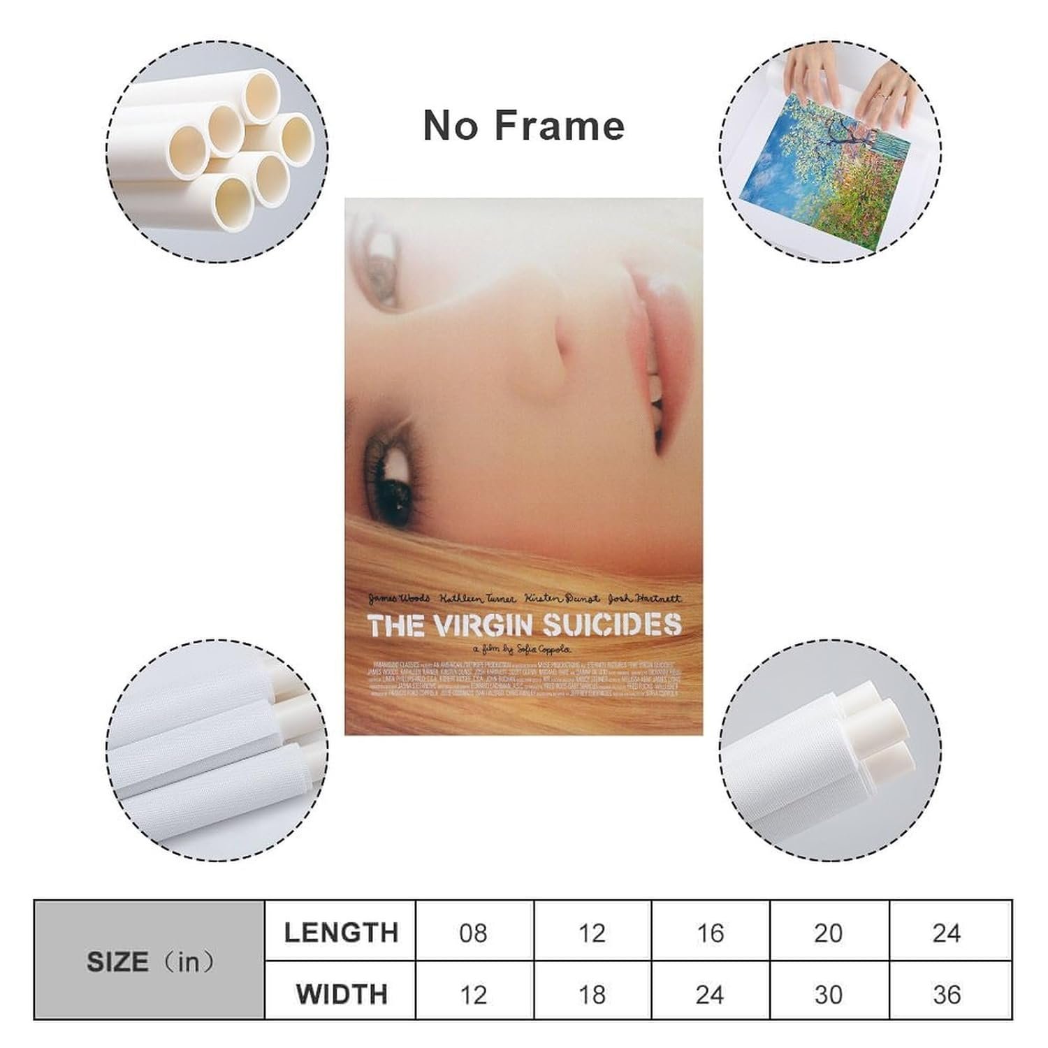 Room Posters Classic Movie The Virgin Suicides Movie Posters Cool Artwork Wall Art Home Decor Gift Ideas Canvas Art Poster And Wall Art Picture Print Modern Family Bedroom Decor...