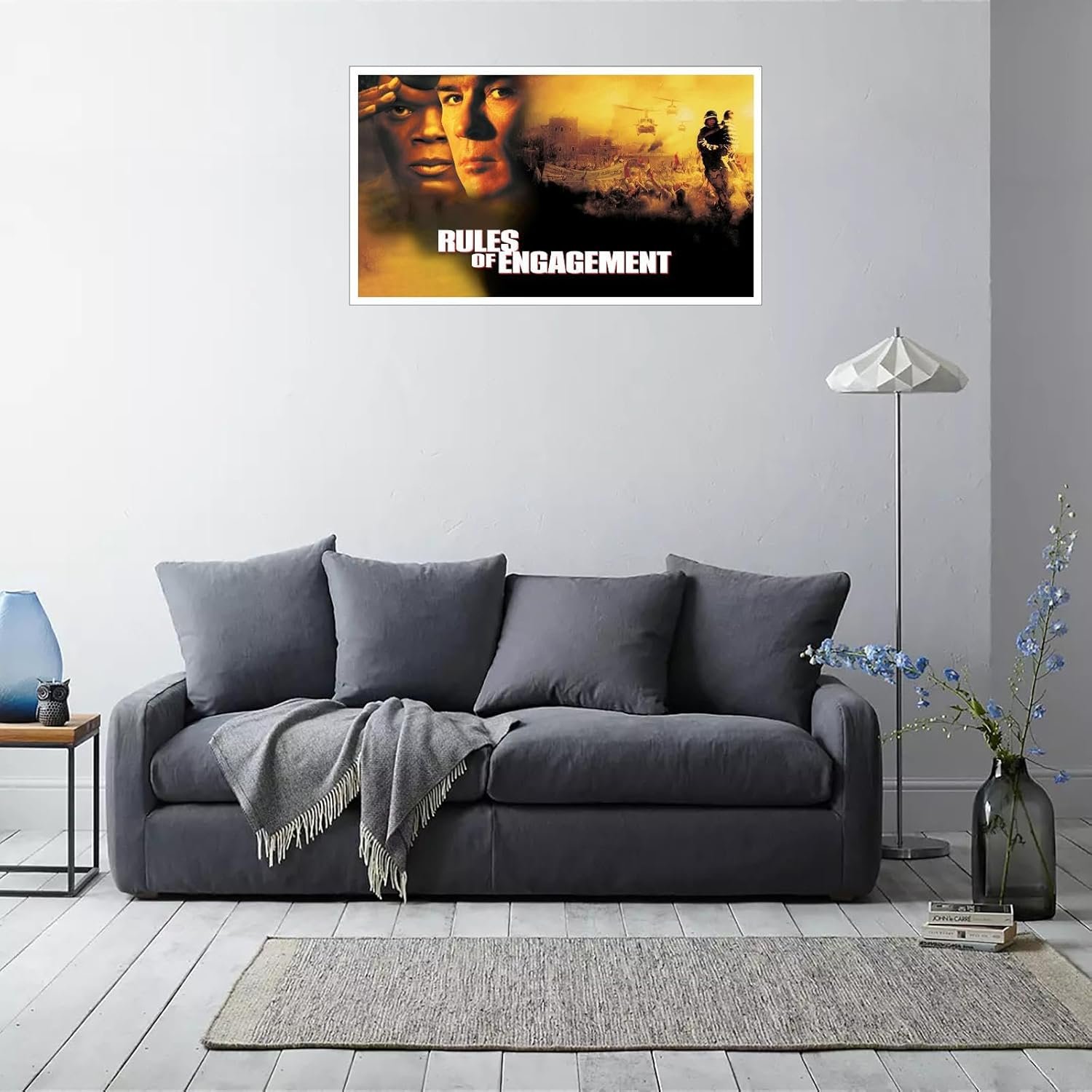 Rules Of Engagement (2000) Movie Poster Canvas Prints War Stories Action Movies Poster Wall Art For Home Office Cinema Decorations Unframed 20"x12"