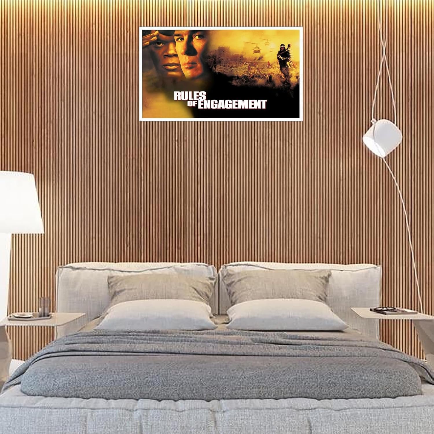 Rules Of Engagement (2000) Movie Poster Canvas Prints War Stories Action Movies Poster Wall Art For Home Office Cinema Decorations Unframed 20"x12"