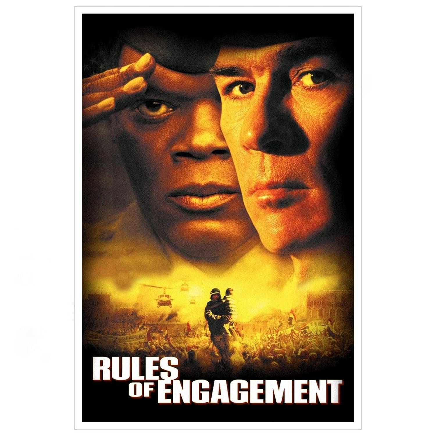 Rules Of Engagement (2000) Movie Poster Wall Art War Stories Canvas Prints Action Movies Poster For Home Office Cinema Decorations Unframed 30"x20"
