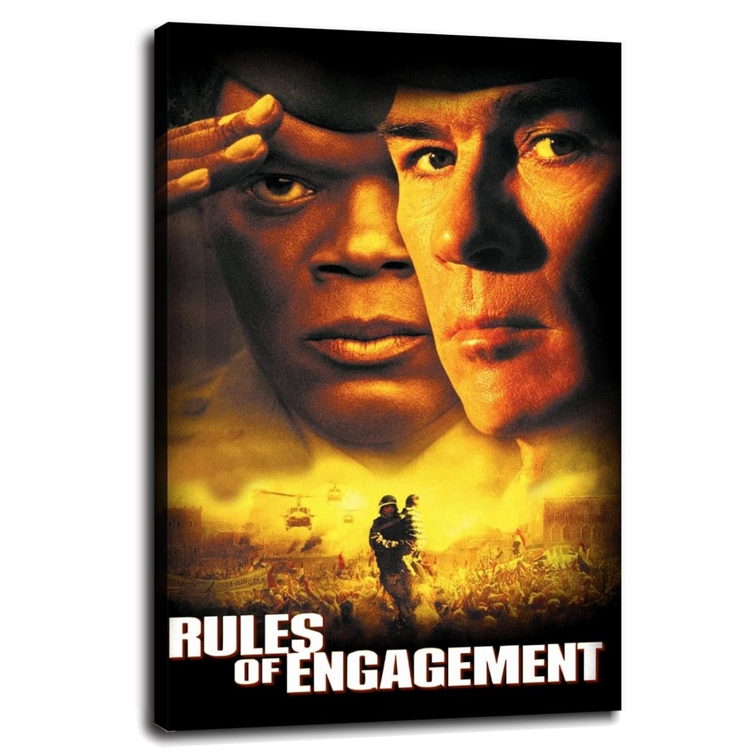 Rules Of Engagement (2000) Movie Poster Wall Art War Stories Canvas Prints Action Movies Poster For Home Office Cinema Decorations Unframed 30"x20"