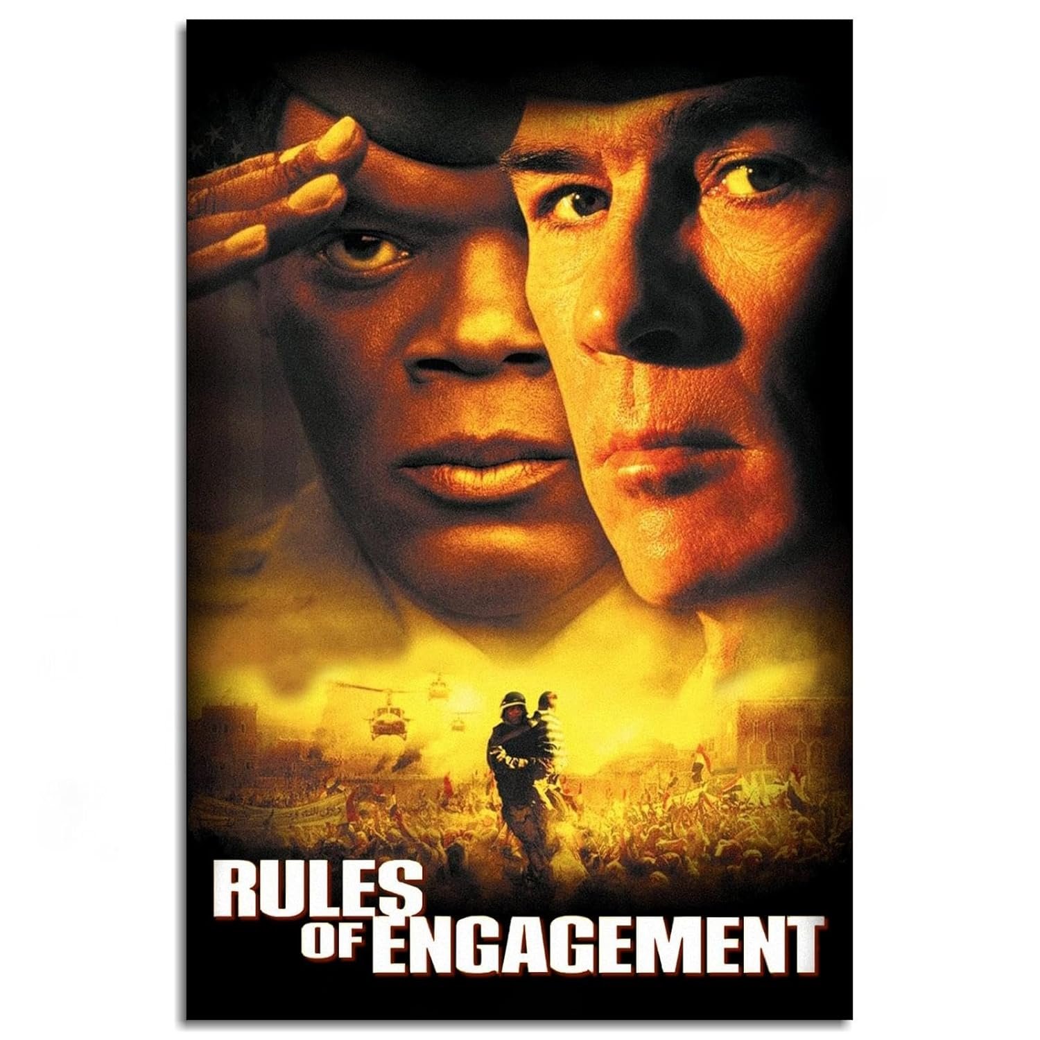 Rules Of Engagement (2000) Movie Poster Wall Art War Stories Canvas Prints Action Movies Poster For Home Office Cinema Decorations Unframed 30"x20"