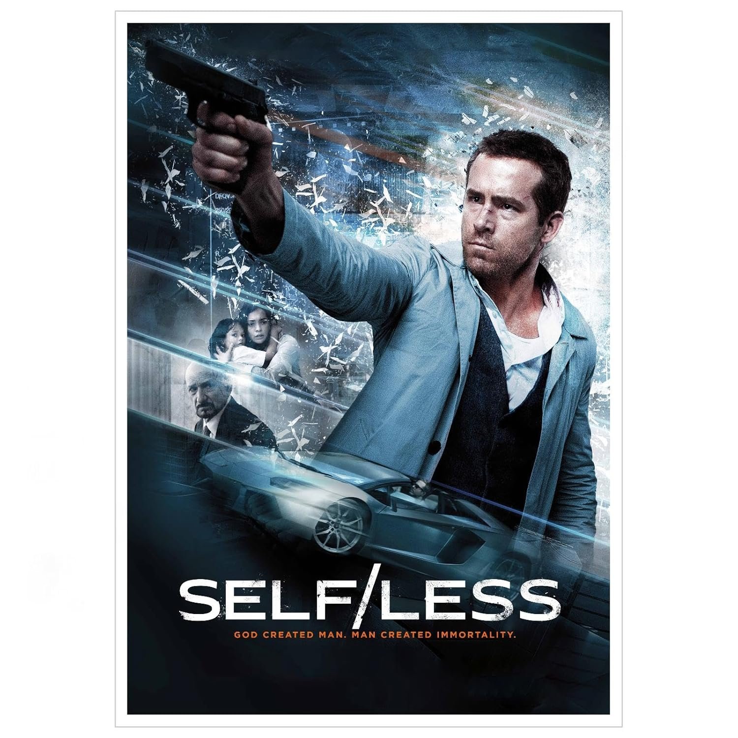 Self/less Movie Poster Wall Art Science Fiction Movies Canvas Prints Poster For Home Office Cinema Decorations Unframed 18"x12"