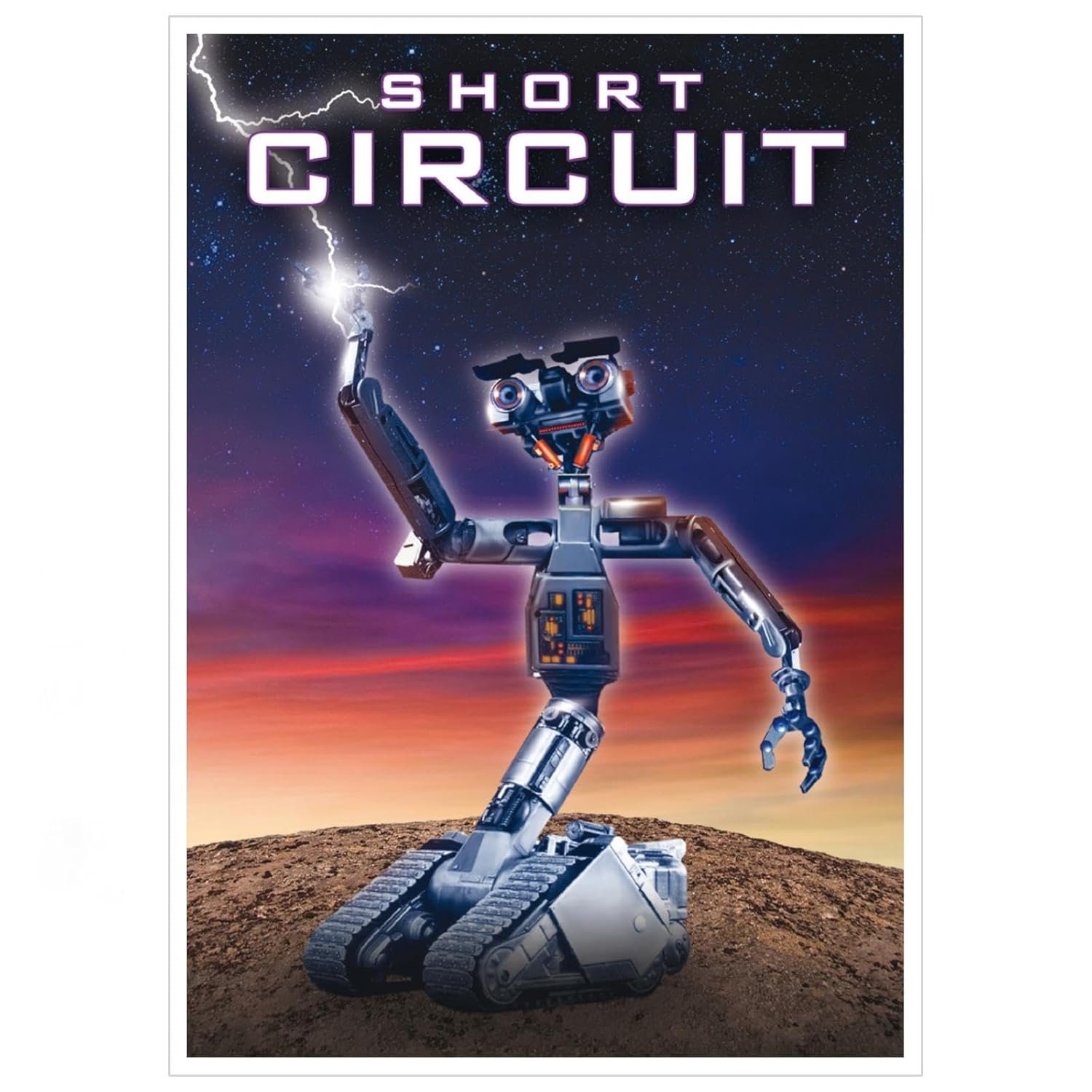 Short Circuit (1986) Movie Poster Poster Science Fiction Movies Canvas Prints Robot No. 5 Wall Art For Home Office Cinema Decorations Unframed 30"x20"