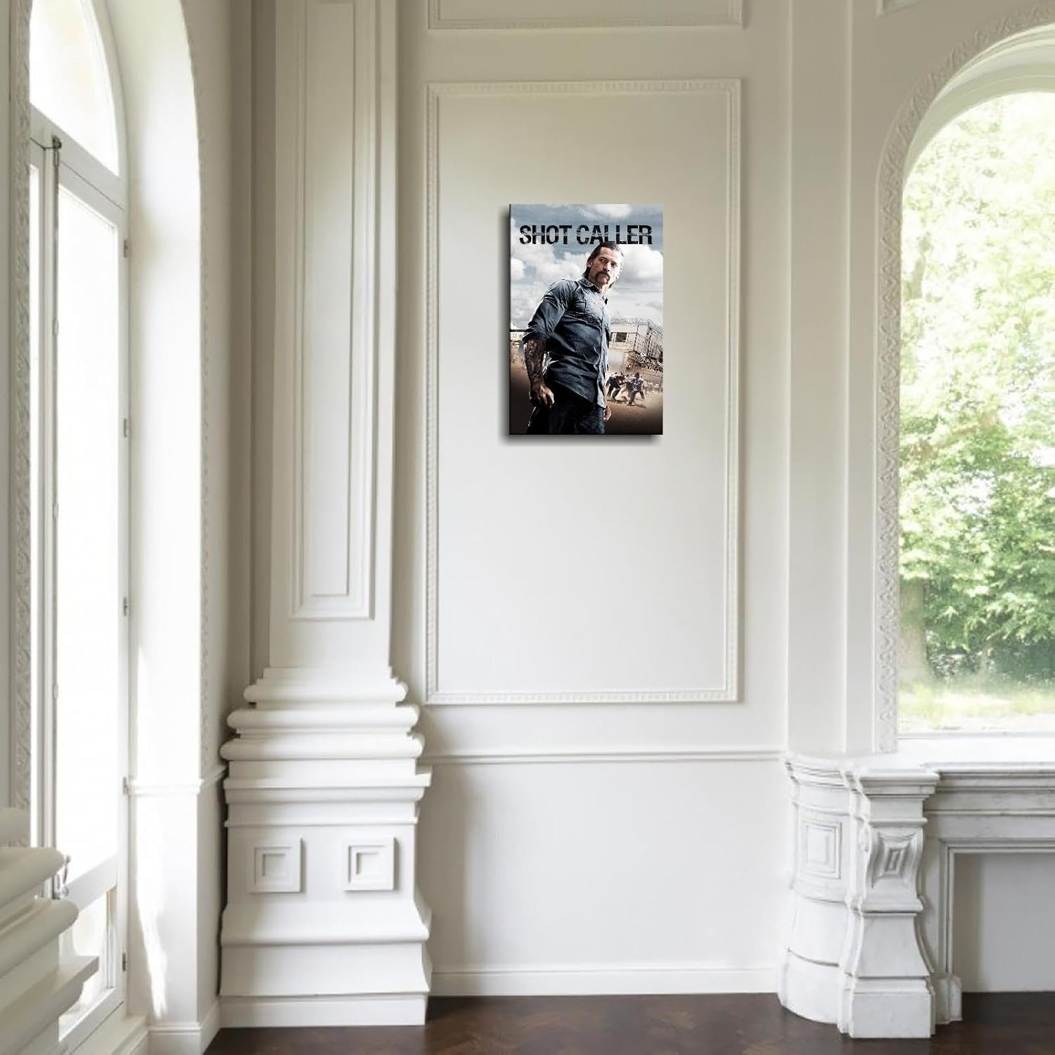 Shot Caller (2017) Poster Canvas Prints Gangster Crime Classic Movies Poster Wall Art For Home Office Cinema Decorations With Framed 12"x8"