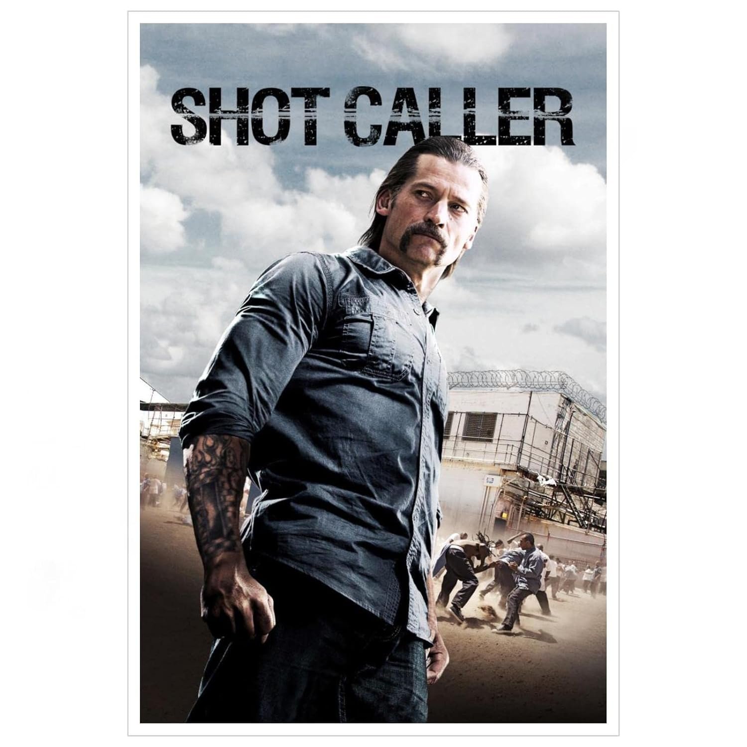 Shot Caller (2017) Poster Canvas Prints Gangster Crime Classic Movies Poster Wall Art For Home Office Cinema Decorations With Framed 12"x8"