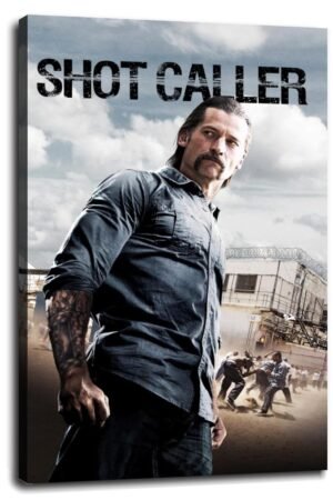 Shot Caller (2017) Poster Canvas Prints Gangster Crime Classic Movies Poster Wall Art For Home Office Cinema Decorations With Framed 12"x8"