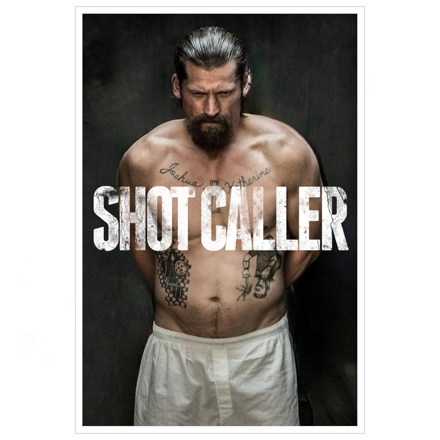 Shot Caller Films Poster Thrilling Plot Movies Canvas Prints Action Classic Posters Wall Art For Home Office Bedroom Decorations Noframed 36"x24"