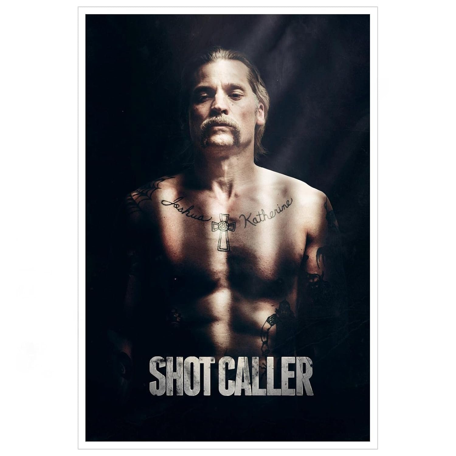 Shot Caller Movie Poster Canvas Prints Shot Caller Film 2017 Classic Movies Poster Wall Art For Home Office Cinema Decorations Unframed 18"x12"