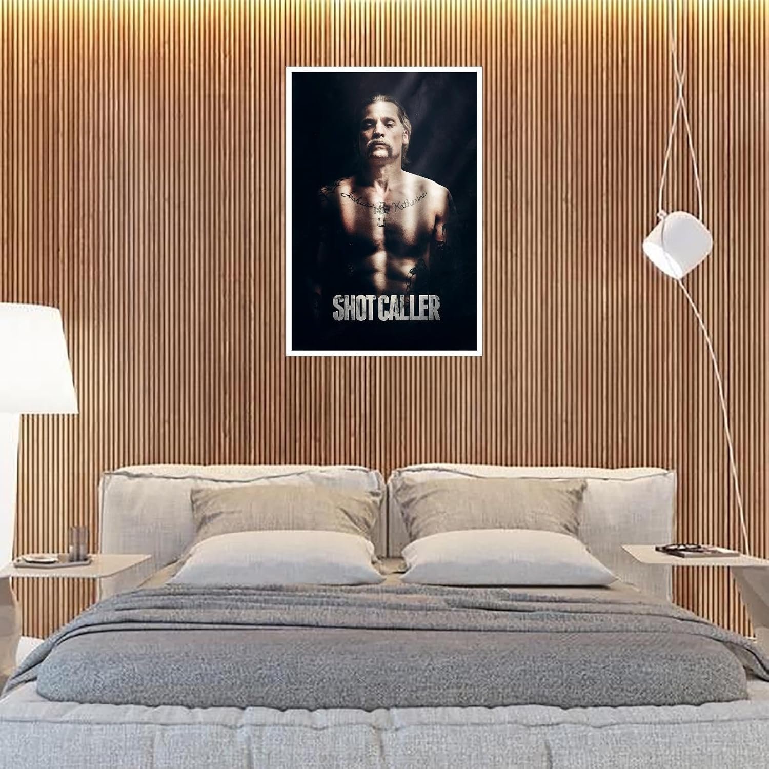 Shot Caller Movie Poster Canvas Prints Shot Caller Film 2017 Classic Movies Poster Wall Art For Home Office Cinema Decorations Unframed 18"x12"