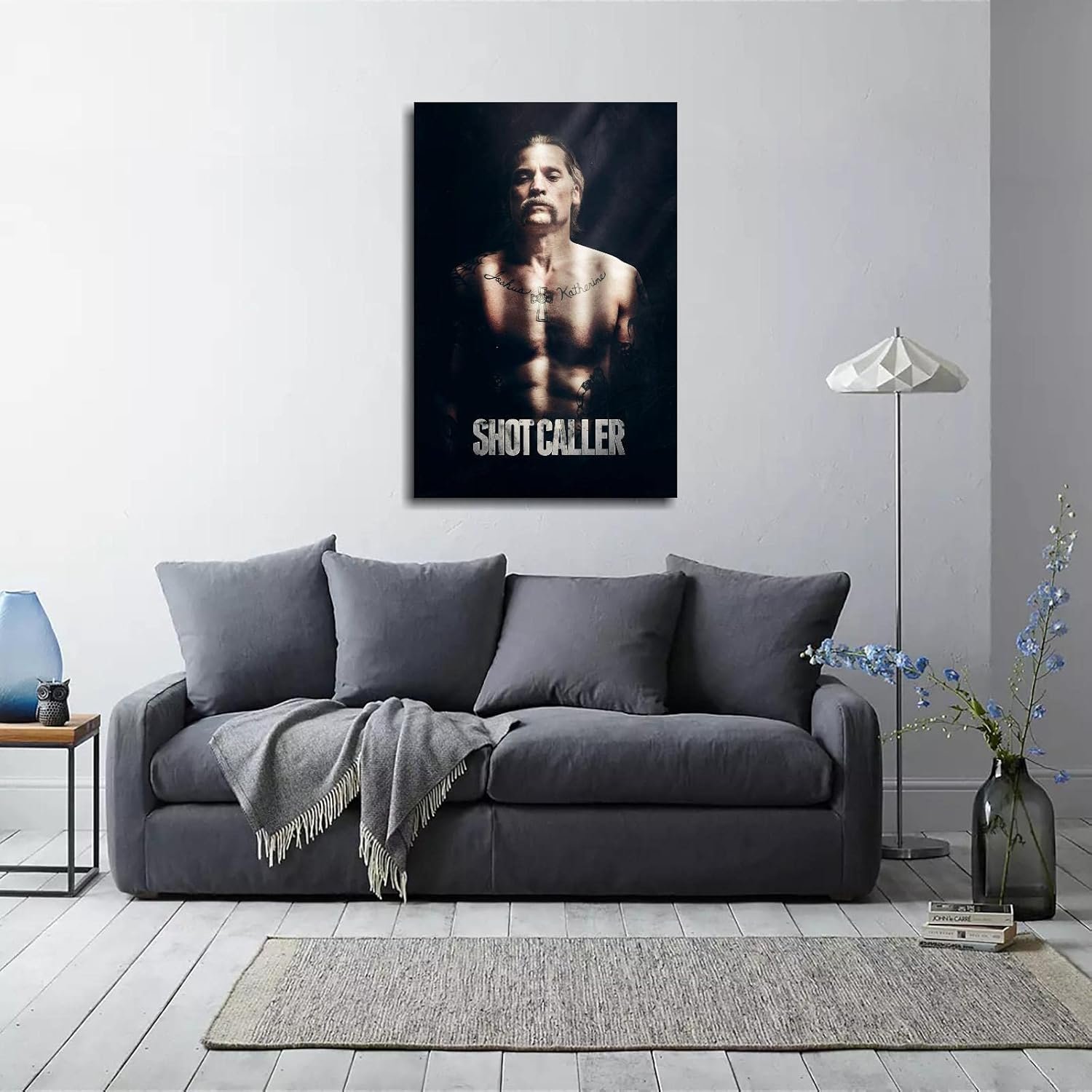Shot Caller Movie Poster Canvas Prints Shot Caller Film 2017 Classic Movies Poster Wall Art For Home Office Cinema Decorations Unframed 18"x12"