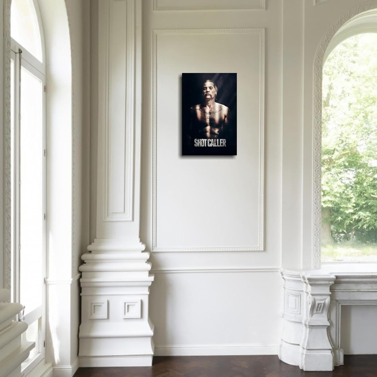 Shot Caller Movie Poster Canvas Prints Shot Caller Film 2017 Classic Movies Poster Wall Art For Home Office Cinema Decorations Unframed 18"x12"