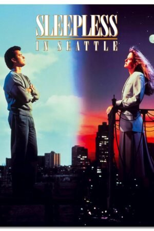 Sleepless In Seattle (1993) Movie Poster Canvas Prints Romantic Comedy Love Movies Poster Wall Art For Home Office Decorations Unframed 32"x24"