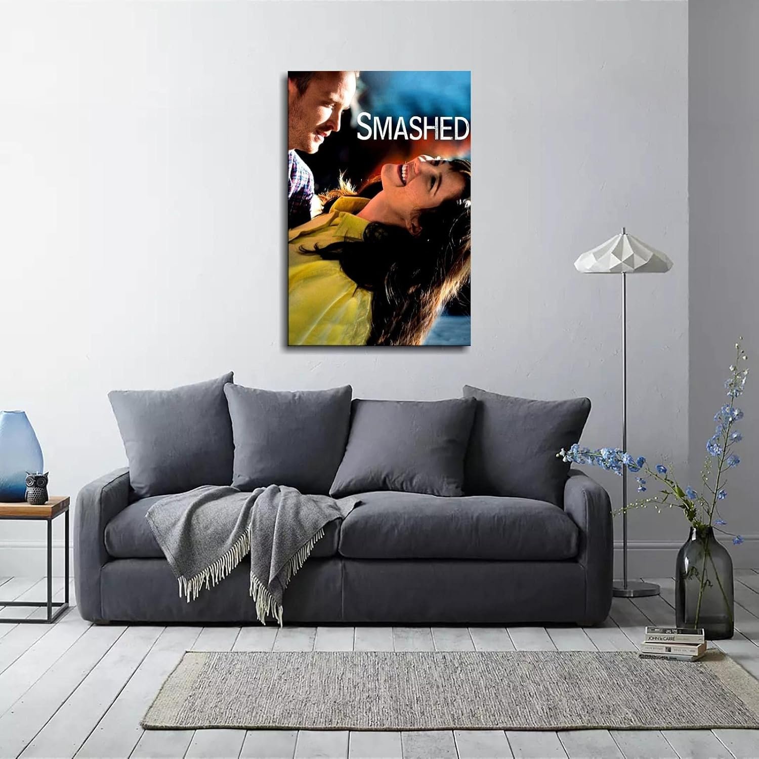 Smashed Movie Poster Poster Love Movies Canvas Prints Romantic Comedy Wall Art For Home Office Cinema Decorations With Framed 18"x12"