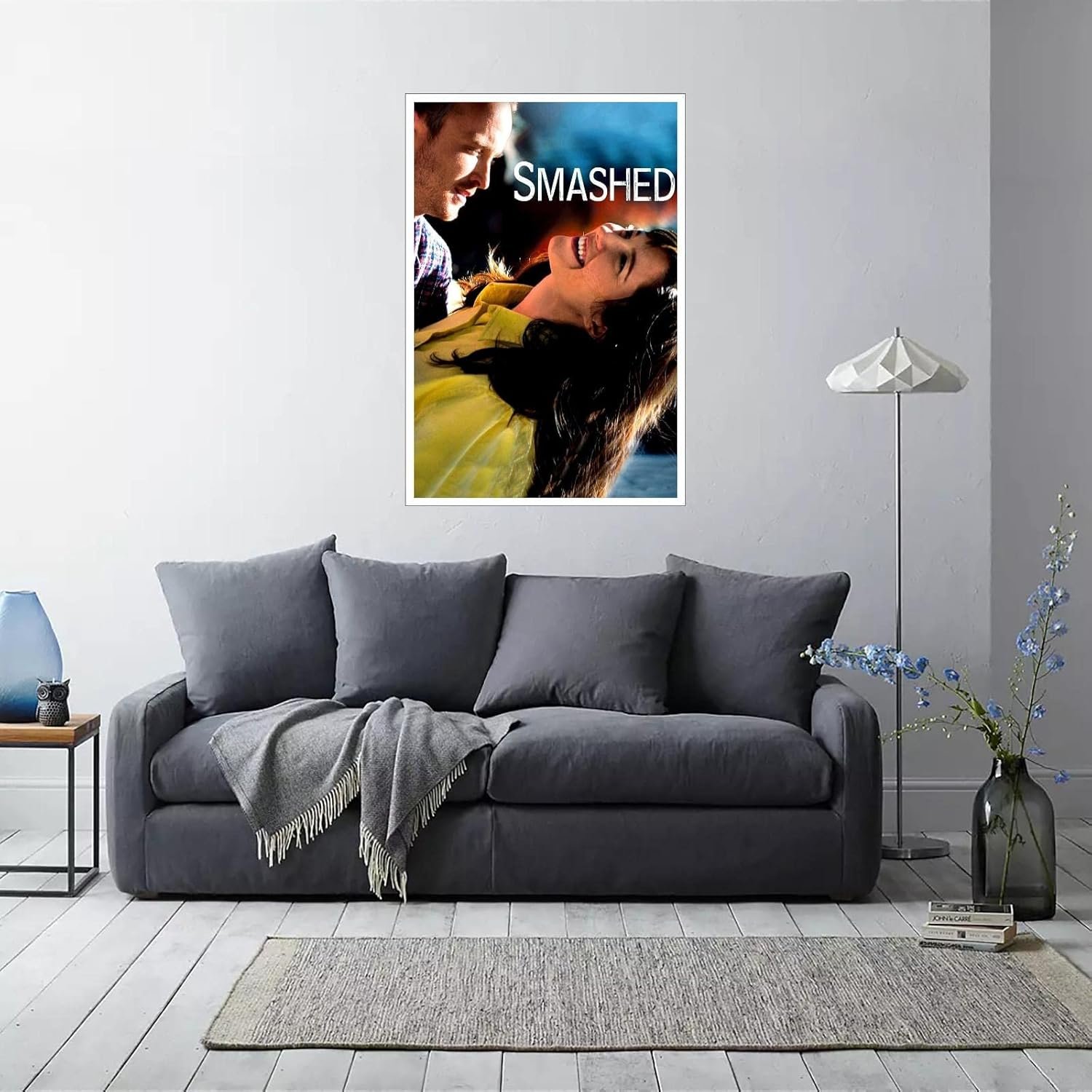 Smashed Movie Poster Poster Love Movies Canvas Prints Romantic Comedy Wall Art For Home Office Cinema Decorations With Framed 18"x12"