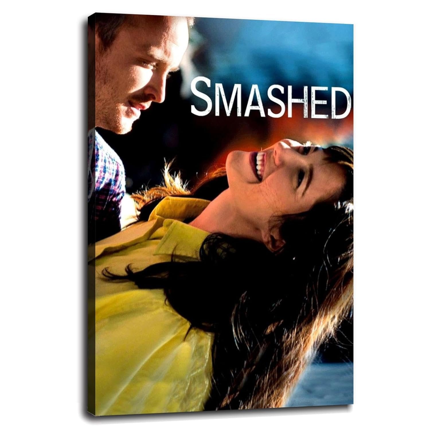 Smashed Movie Poster Poster Love Movies Canvas Prints Romantic Comedy Wall Art For Home Office Cinema Decorations With Framed 18"x12"