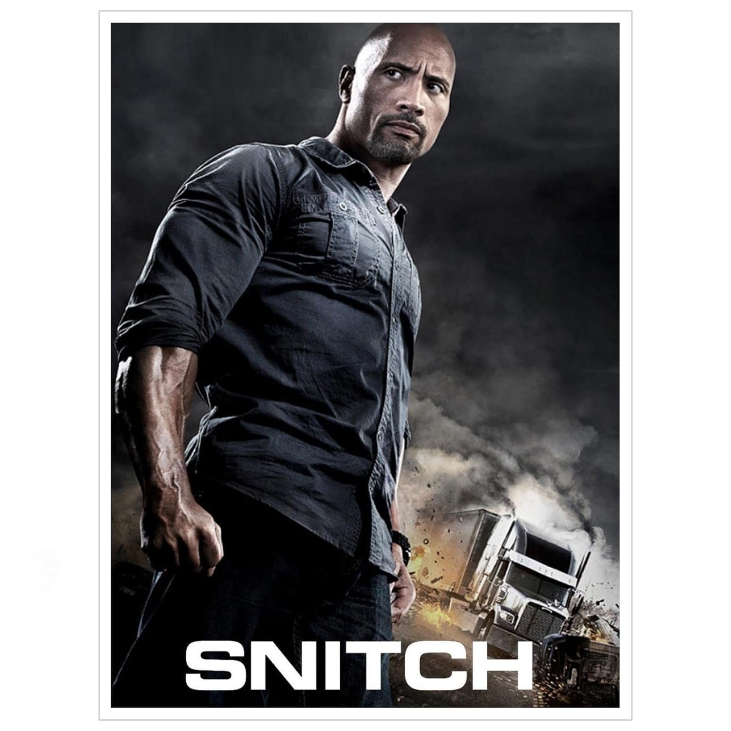 Snitch Movie Images Canvas Prints Snitch Movie Posters Action Movies Poster Wall Art For Home Office Cinema Decorations Unframed 32"x24"