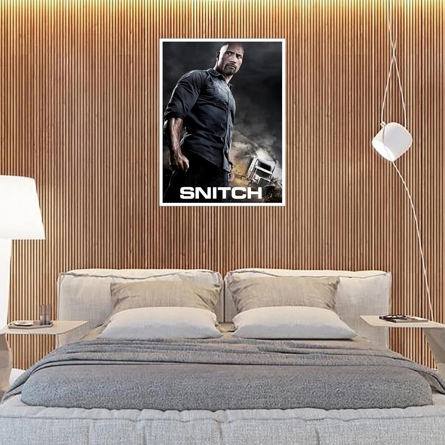 Snitch Movie Images Canvas Prints Snitch Movie Posters Action Movies Poster Wall Art For Home Office Cinema Decorations Unframed 32"x24"