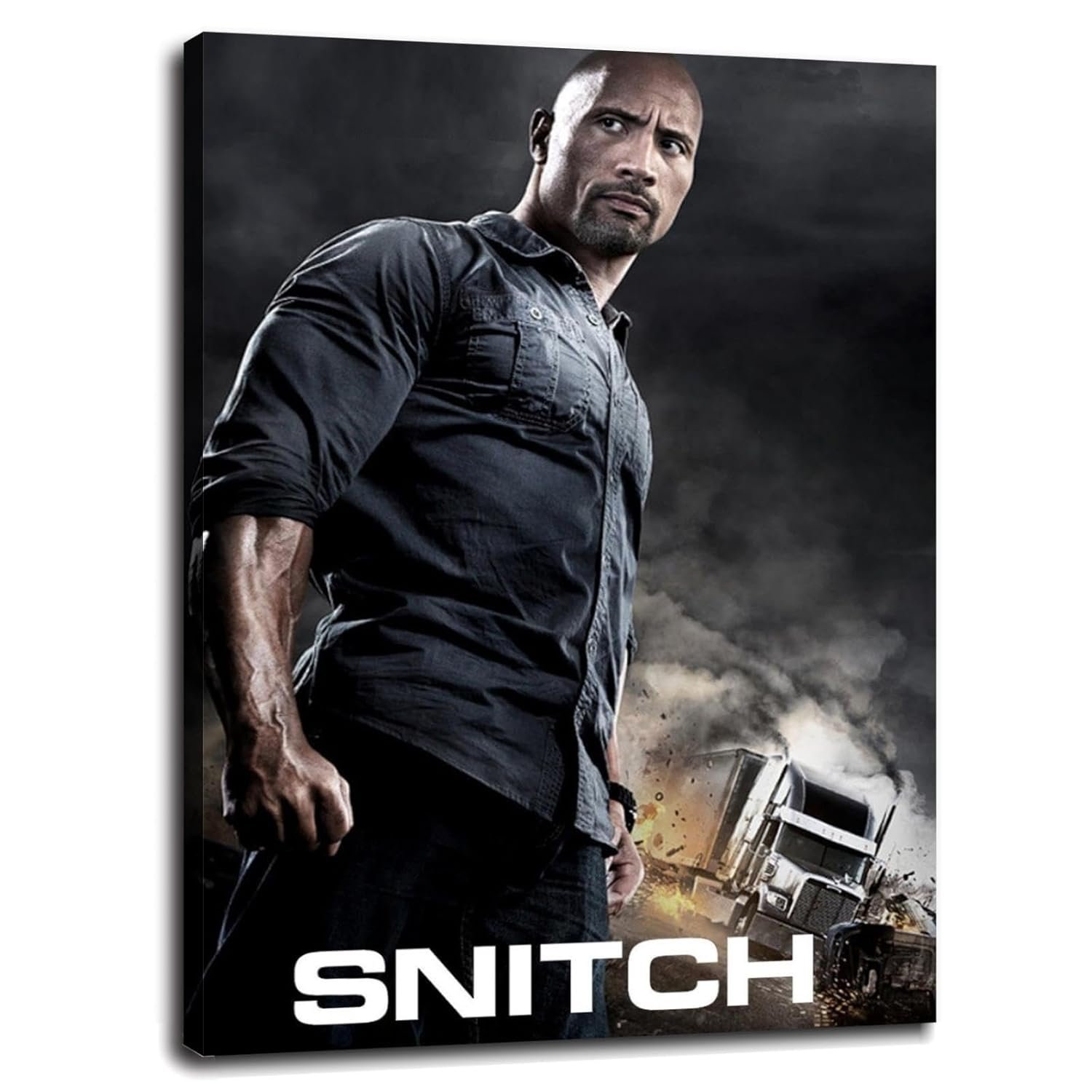 Snitch Movie Images Canvas Prints Snitch Movie Posters Action Movies Poster Wall Art For Home Office Cinema Decorations Unframed 32"x24"