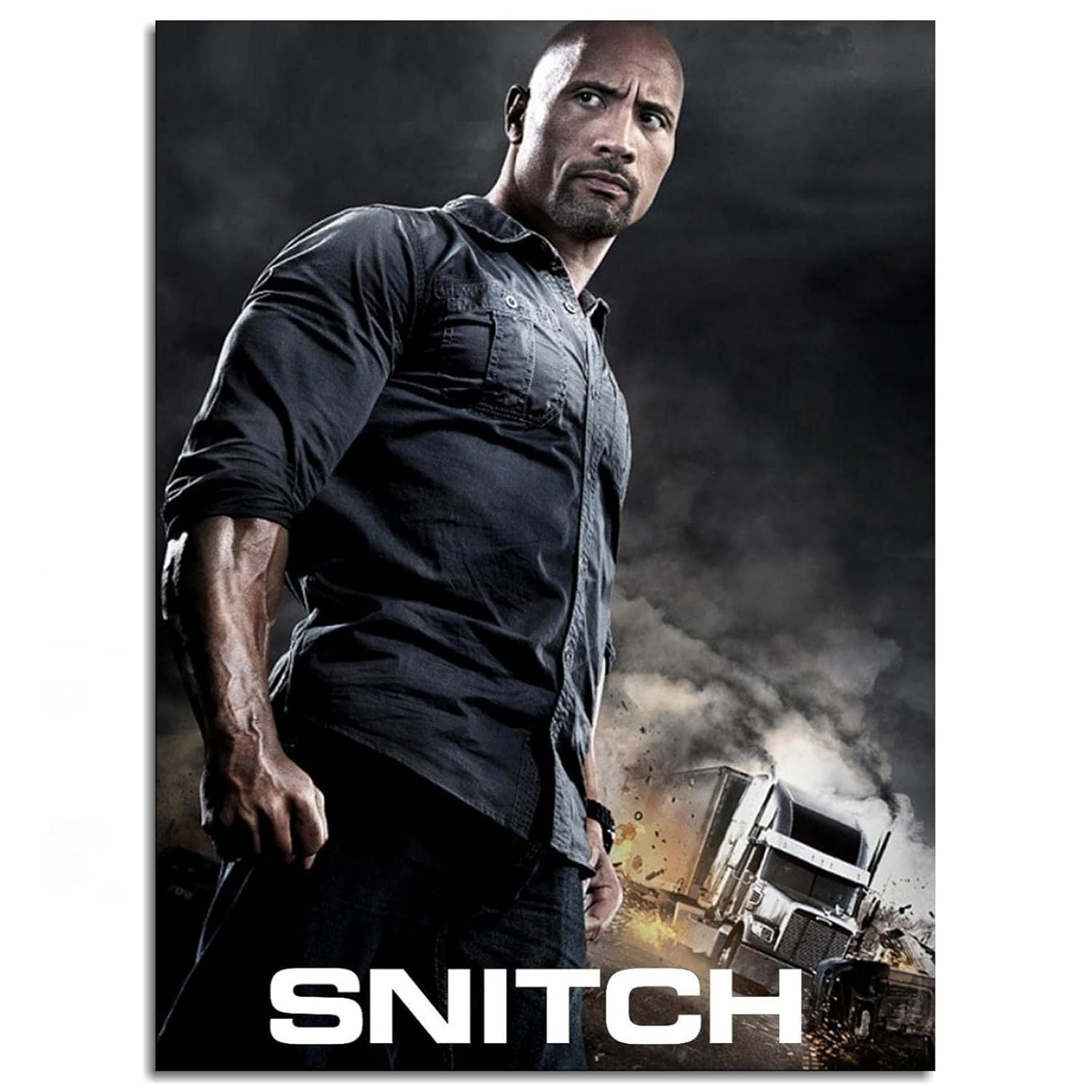 Snitch Movie Images Canvas Prints Snitch Movie Posters Action Movies Poster Wall Art For Home Office Cinema Decorations Unframed 32"x24"