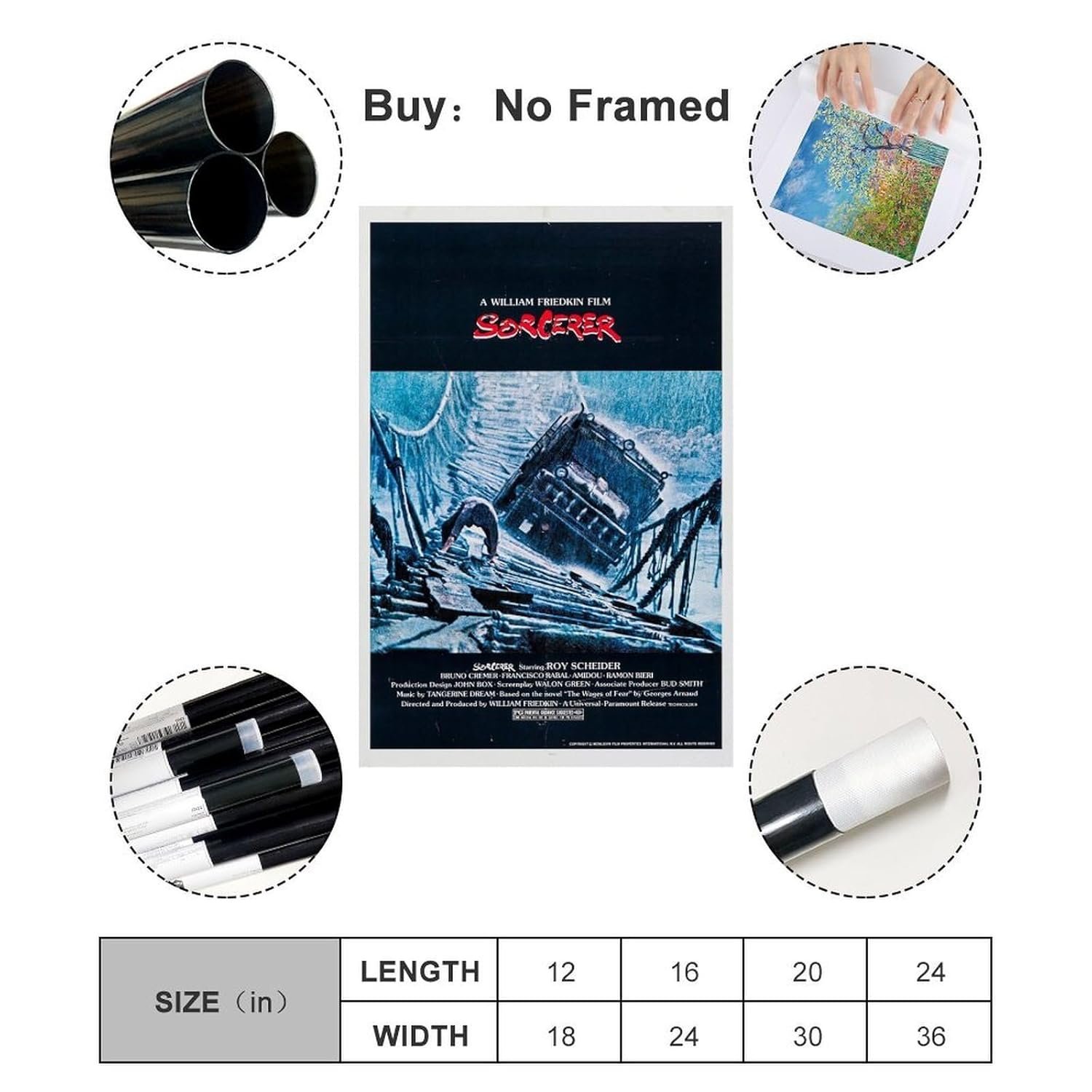 Sorcerer Movie Poster for Home Aesthetic Canvas Art Wall Decor Gifts 24x36inch(60x90cm)