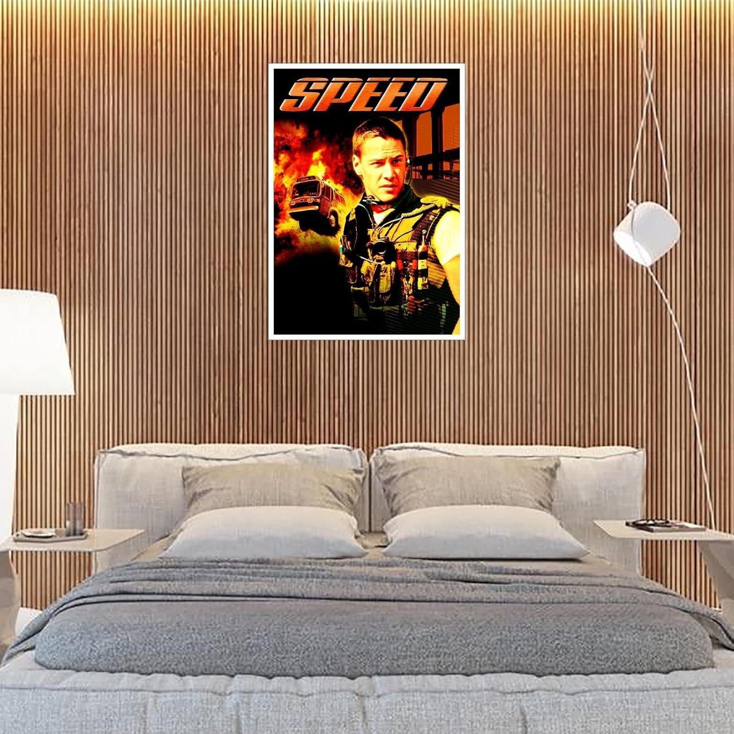 Speed (1994) Movie Poster Canvas Prints Crime Movies Action Movies Poster Wall Art For Home Office Cinema Decorations Unframed 36"x24"