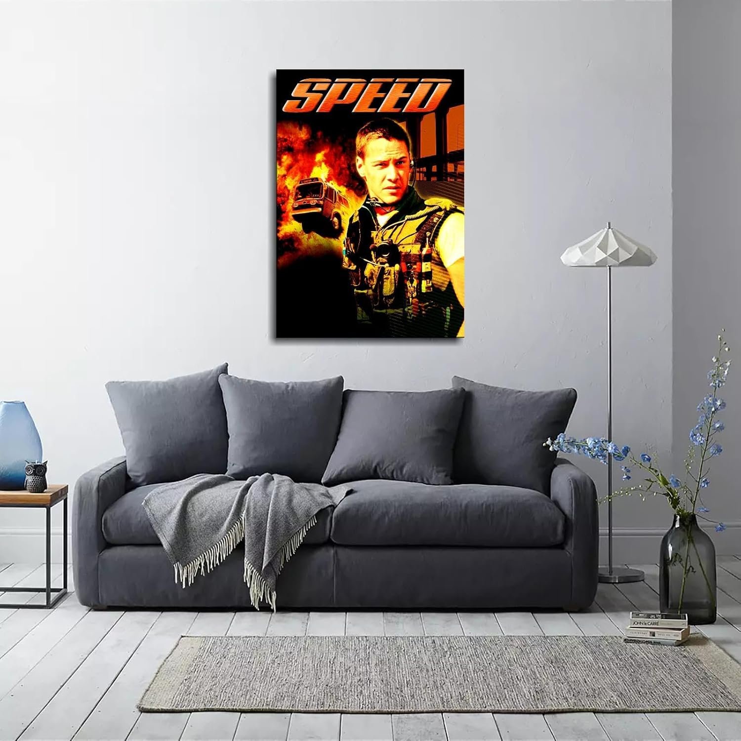 Speed (1994) Movie Poster Canvas Prints Crime Movies Action Movies Poster Wall Art For Home Office Cinema Decorations Unframed 36"x24"