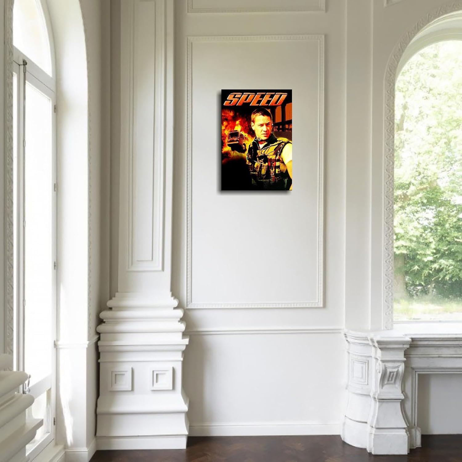 Speed (1994) Movie Poster Canvas Prints Crime Movies Action Movies Poster Wall Art For Home Office Cinema Decorations Unframed 36"x24"