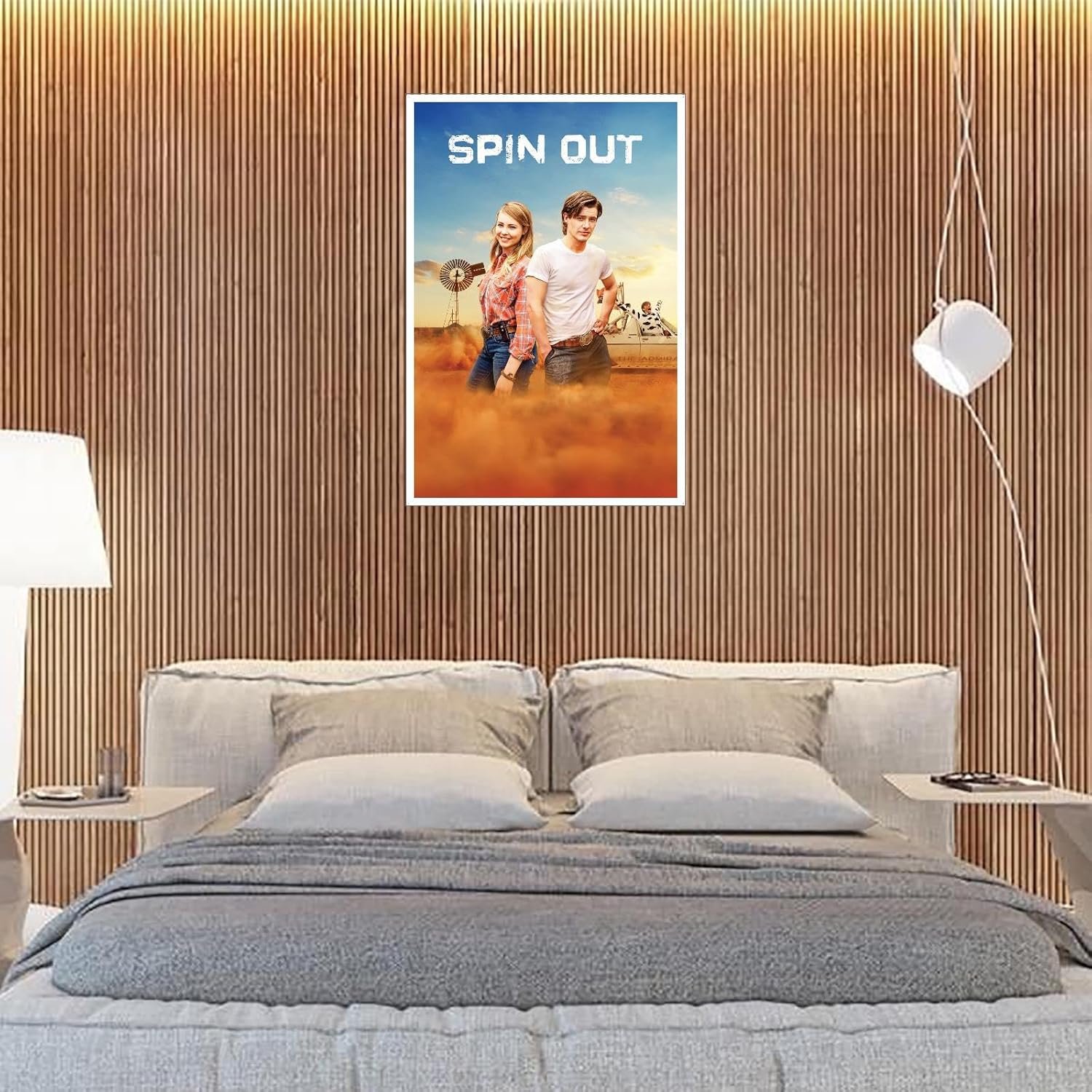 Spin Out Movie Poster Poster Romantic Love Canvas Prints Romantic Love Wall Art For Home Office Cinema Decorations Unframed 36"x24"