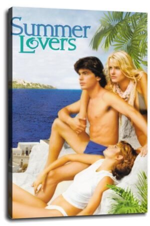 Summer Lovers (1982) Movie Poster Poster Romantic Love Canvas Prints Love Movies Wall Art For Home Office Cinema Decorations With Framed 36"x24"