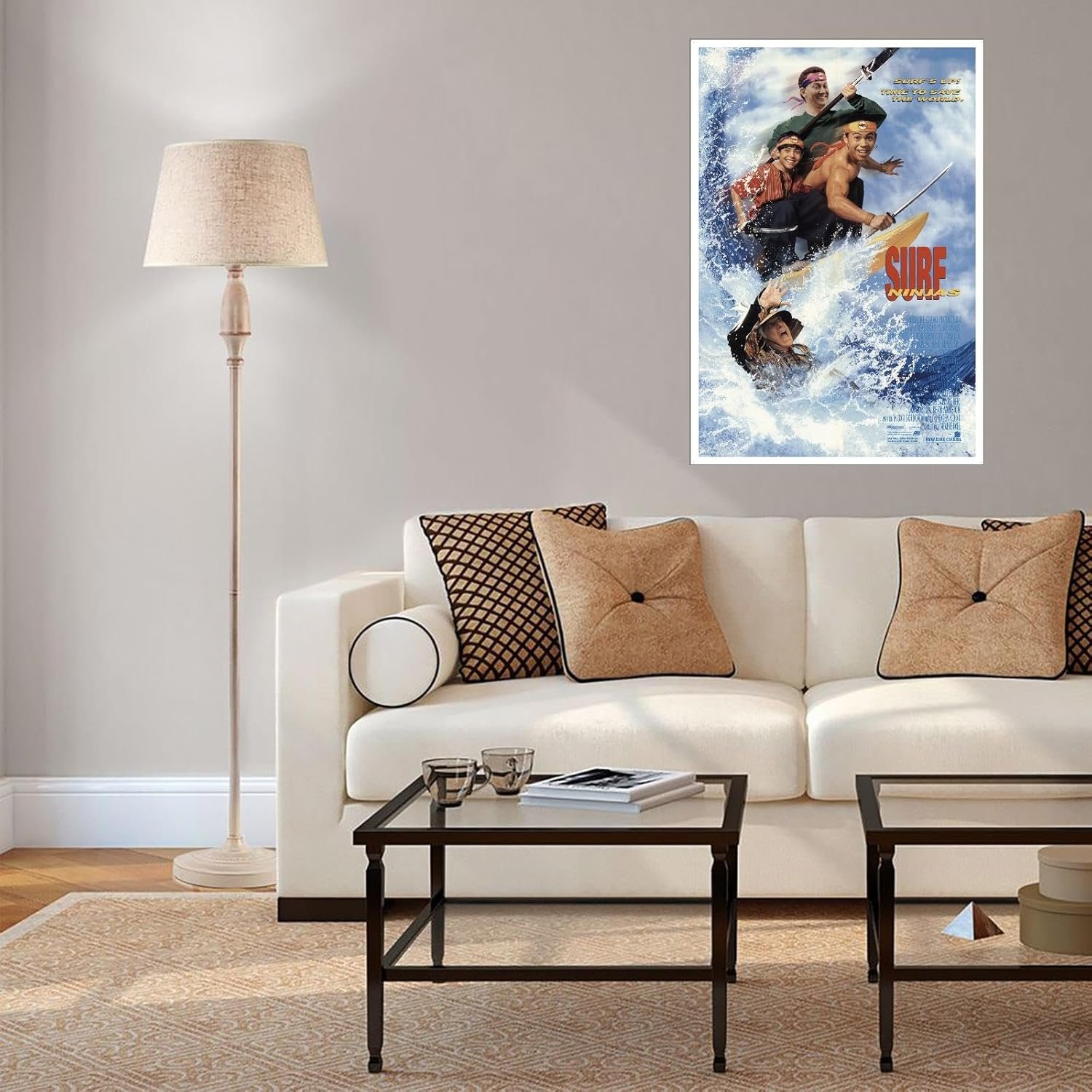 Surf Ninjas Poster Retro Film Poster posters Canvas Prints Bedroom Aesthetics posters Wall Art For Home Office posters Living Room Decorations Noframed 30"x20"