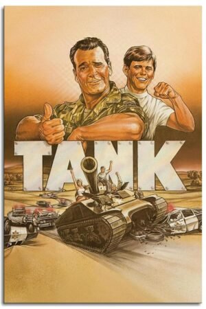 Tank 1984 Movie Poster Canvas Prints Comedy Films Action Movies Poster Wall Art For Home Office Cinema Decorations Unframed 36"x24"