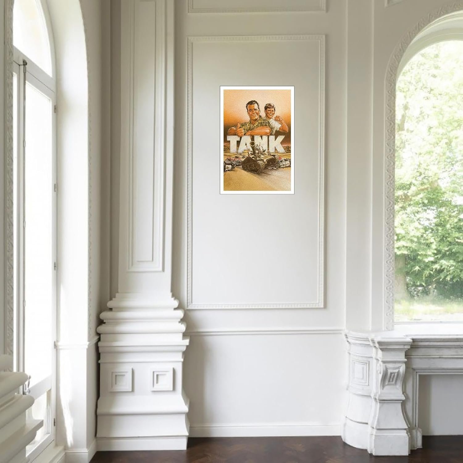 Tank 1984 Movie Poster Canvas Prints Comedy Films Action Movies Poster Wall Art For Home Office Cinema Decorations Unframed 36"x24"
