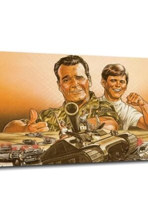 Tank 1984 Movie Poster Poster Comedy Films Canvas Prints Action Movies Wall Art For Home Office Cinema Decorations With Framed 36"x20"