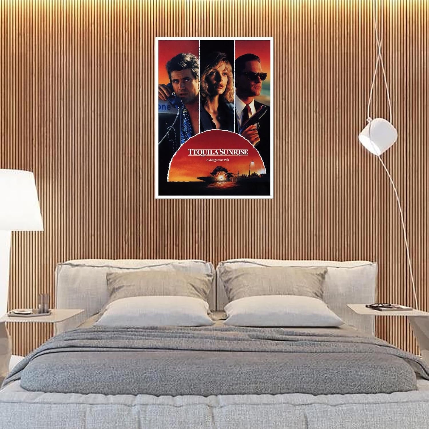 Tequila Sunrise (1988) Movie Poster Canvas Prints Action Movies Classic Movies Poster Wall Art For Home Office Cinema Decorations Unframed 20"x16"