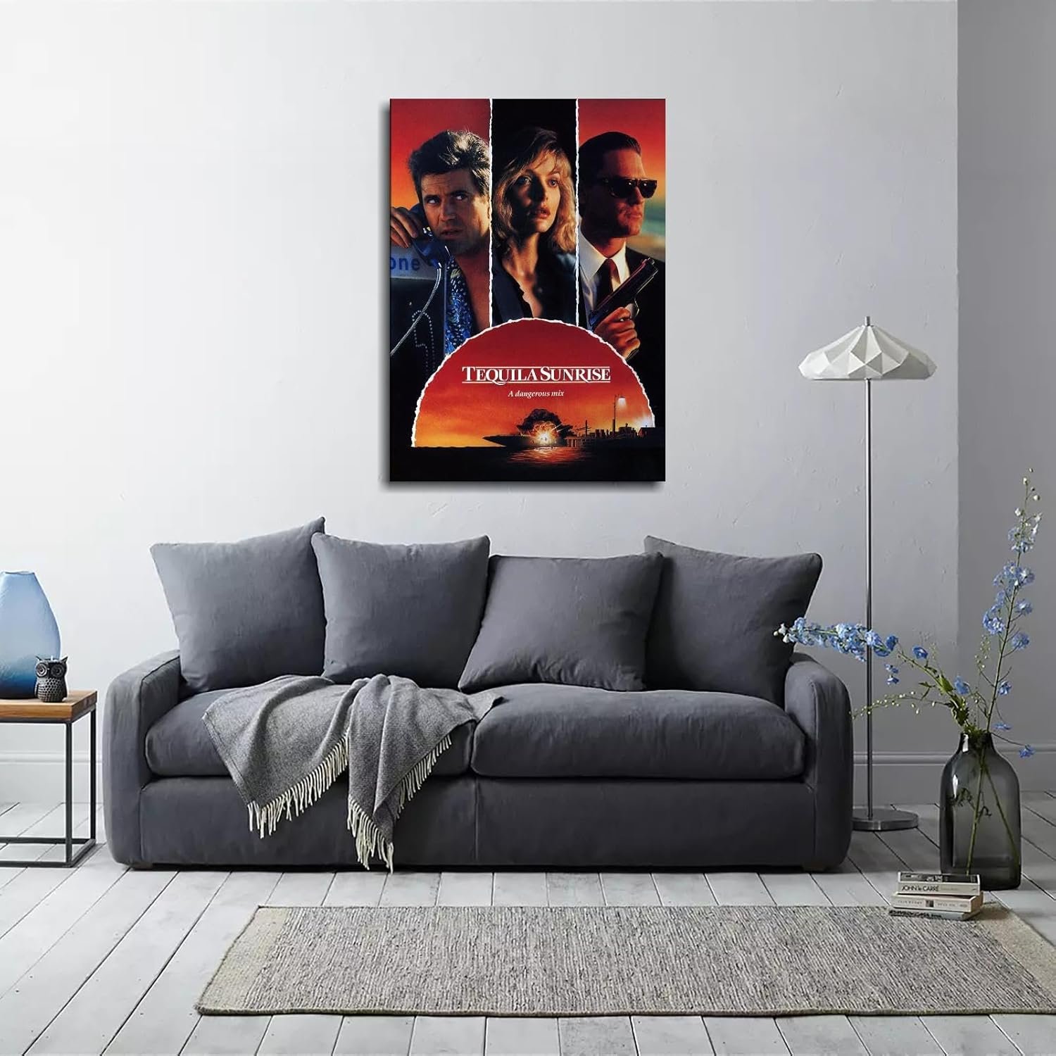 Tequila Sunrise (1988) Movie Poster Canvas Prints Action Movies Classic Movies Poster Wall Art For Home Office Cinema Decorations Unframed 20"x16"