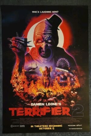 Terrifier 2 Art the Clown RARE 27x40 1-Sheet DS Movie Poster Double sided MINT