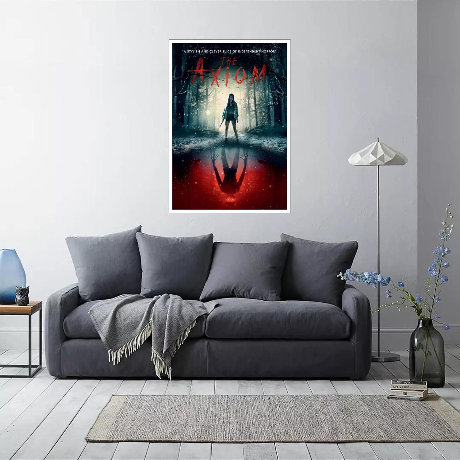 The Axiom Movie Poster Canvas Prints Horror Movies Poster Wall Art For Home Office Cinema Decorations Unframed 18"x12"