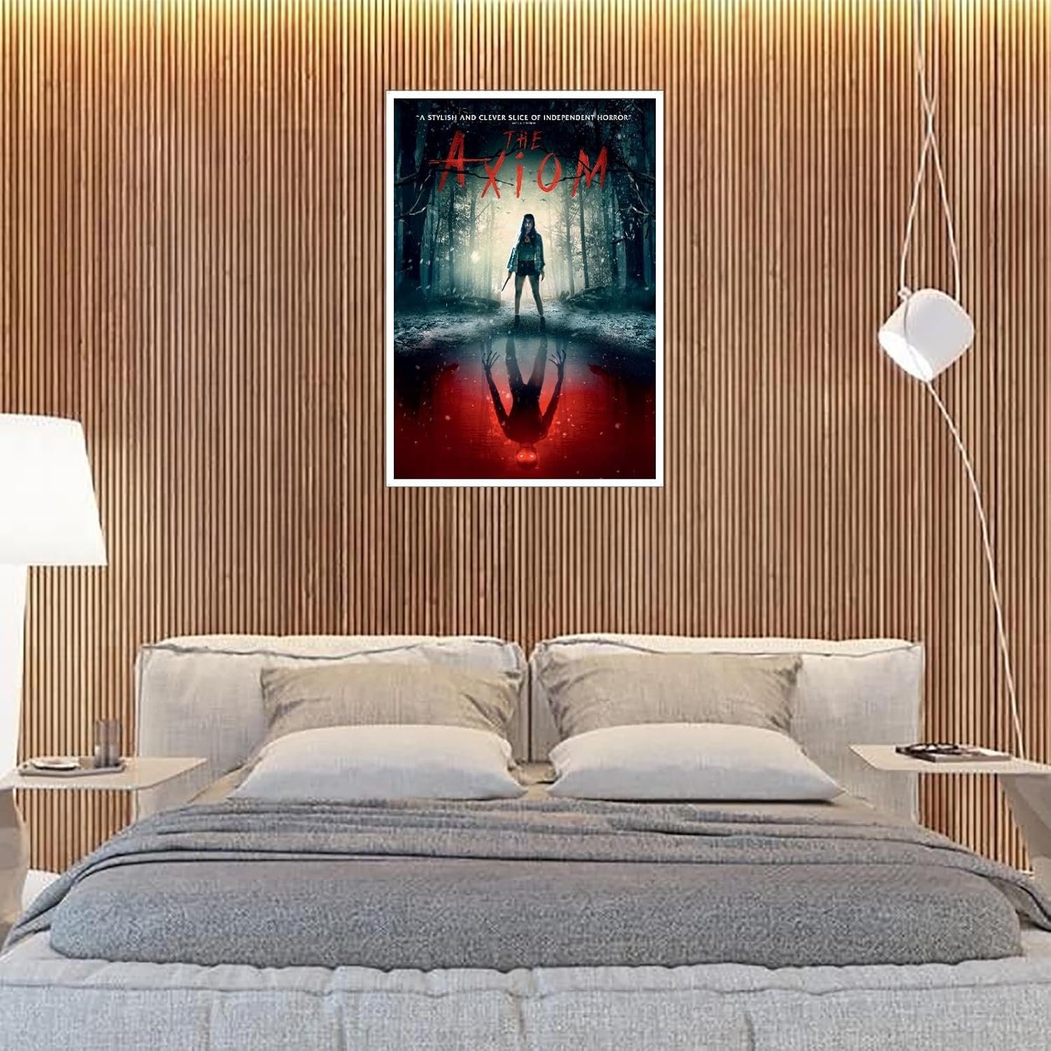 The Axiom Movie Poster Canvas Prints Horror Movies Poster Wall Art For Home Office Cinema Decorations Unframed 18"x12"