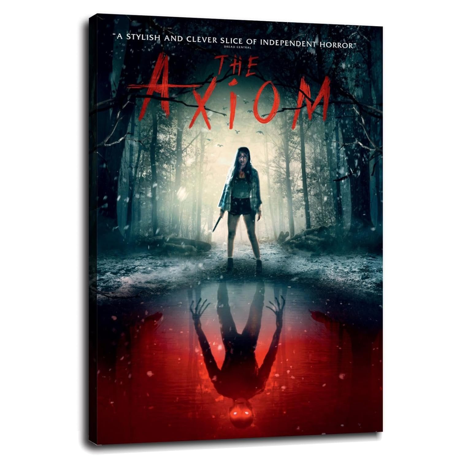The Axiom Movie Poster Canvas Prints Horror Movies Poster Wall Art For Home Office Cinema Decorations Unframed 18"x12"