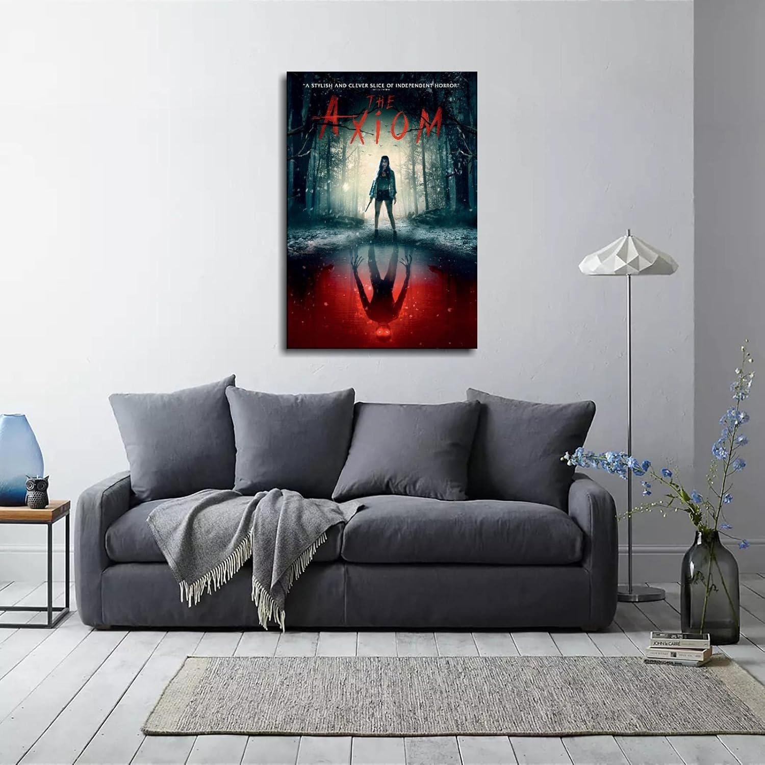 The Axiom Movie Poster Canvas Prints Horror Movies Poster Wall Art For Home Office Cinema Decorations Unframed 18"x12"