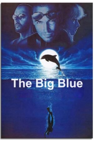 The Big Blue Movie Poster Wall Art Love Story Canvas Prints Classic Movies Poster For Home Office Cinema Decorations Unframed 36"x24"