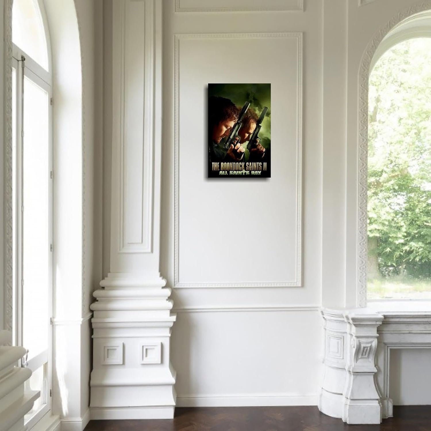 The Boondock Saints II: All Saints Day Movie Poster Wall Art Action Movies Canvas Prints Classic Movies Poster For Home Office Decorations With Framed 18"x12"