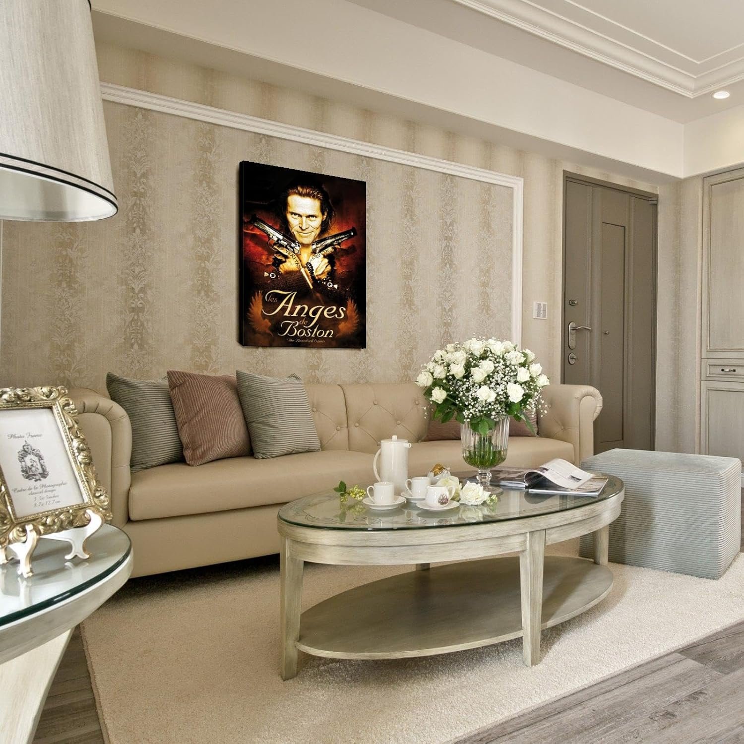 The Boondock Saints Movie Poster Canvas Prints Action Movies Classic Movies Poster Wall Art For Home Office Cinema Decorations With Framed 27"x20"