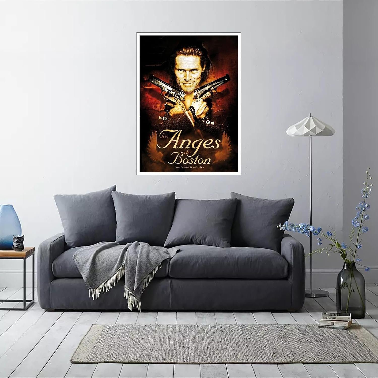 The Boondock Saints Movie Poster Canvas Prints Action Movies Classic Movies Poster Wall Art For Home Office Cinema Decorations With Framed 27"x20"