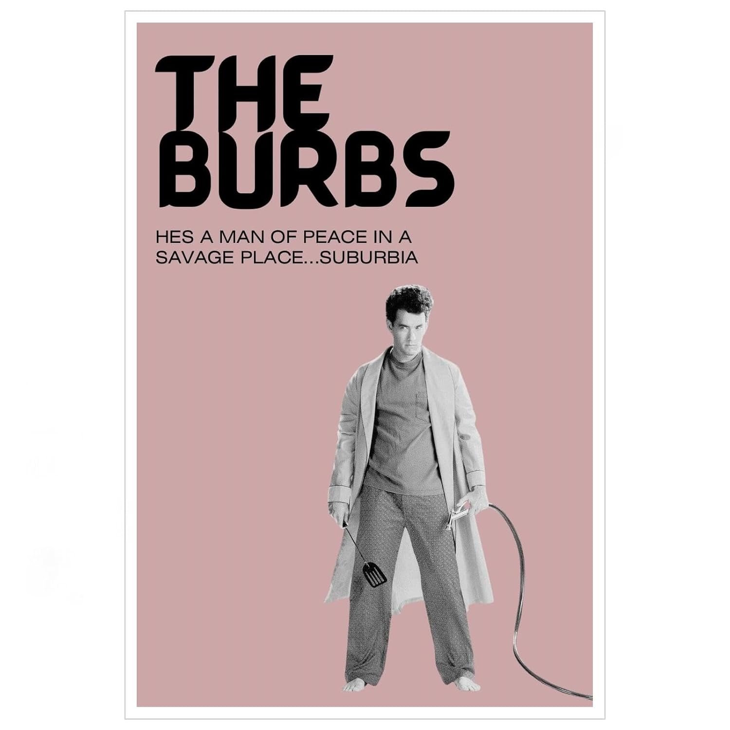 THE BURBS Movies Posters Canvas Prints Retro Film Comedy Movie Poster Wall Art For Home Office Corridor Decorations Unframed 12"x8"