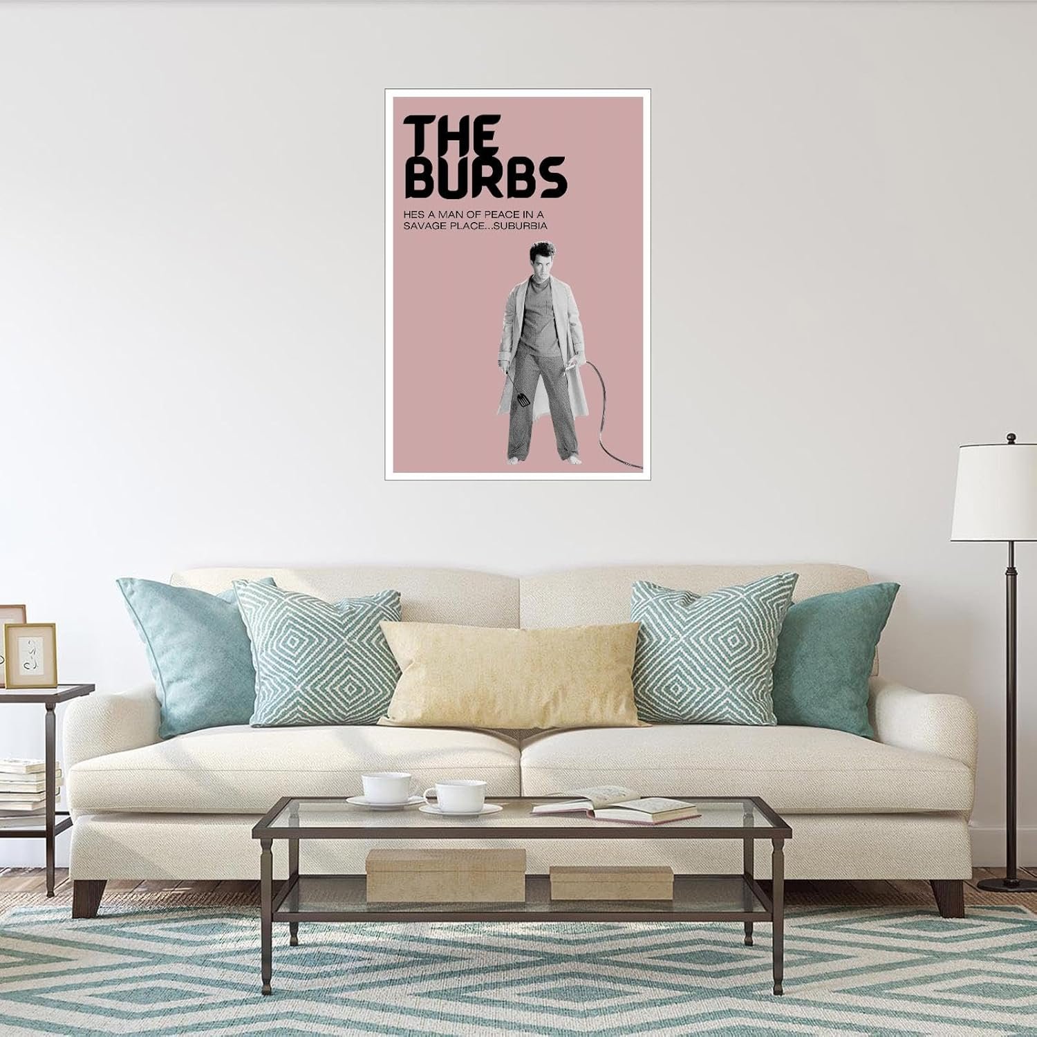 THE BURBS Movies Posters Canvas Prints Retro Film Comedy Movie Poster Wall Art For Home Office Corridor Decorations Unframed 12"x8"
